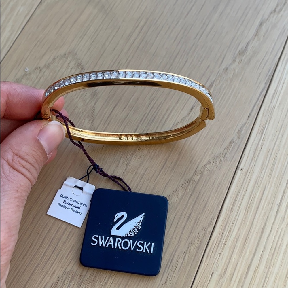 Swarovski Crystal gold tone bracelet